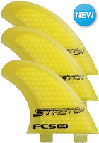 FCS SF4 Stretch Performance Core Tri Fin Set L yellow